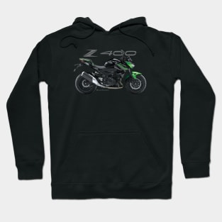 Kawasaki Z400 18 black/green, sl Hoodie